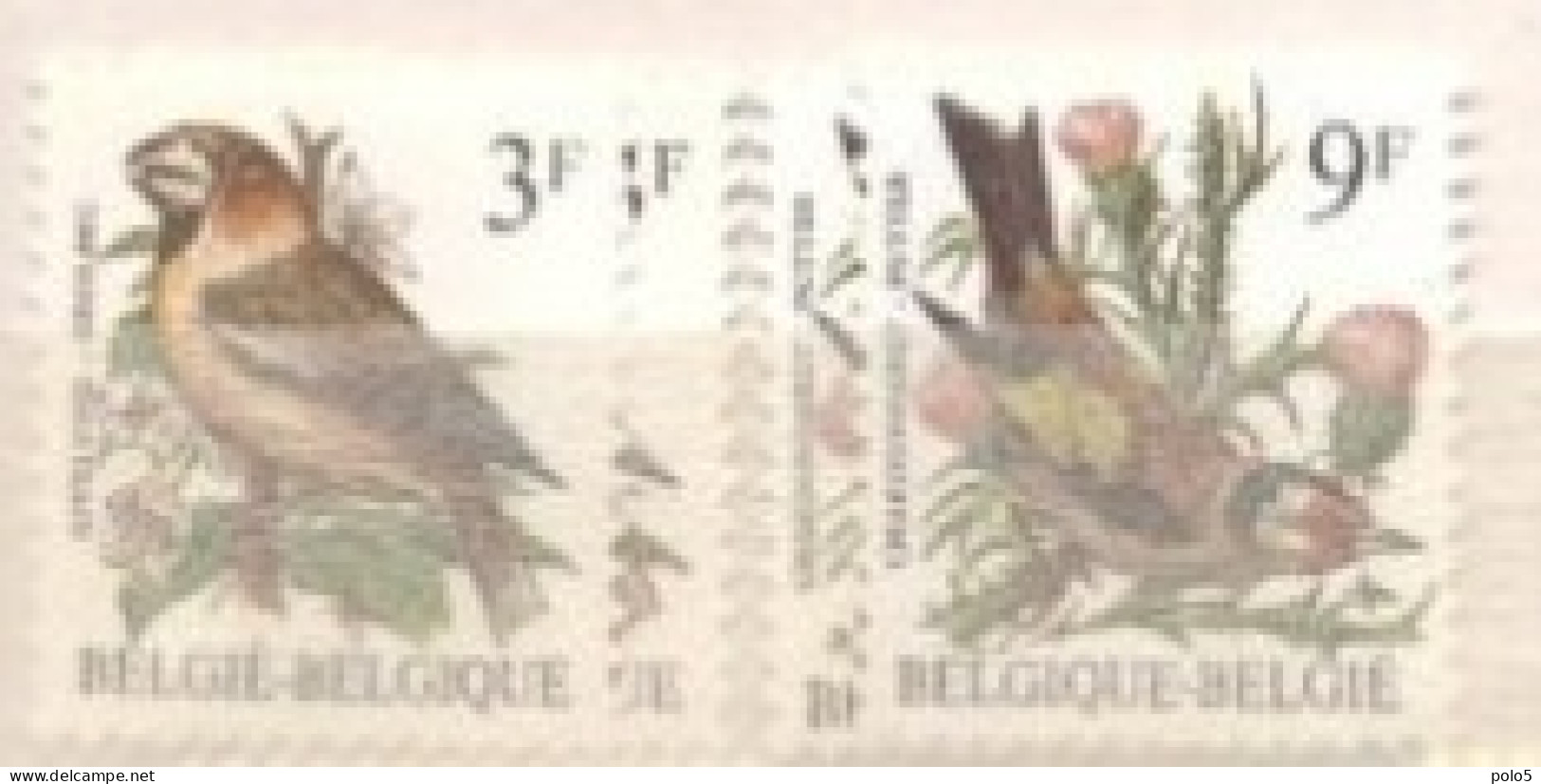 Belgique 1985- Oiseaux Série (2v) - Neufs