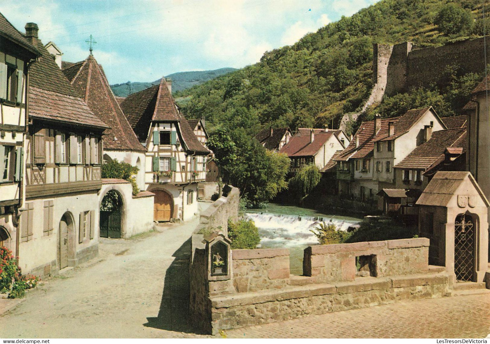 FRANCE - Kaysersberg - Rue De L'Oberhof Et La Weiss - Carte Postale - Kaysersberg