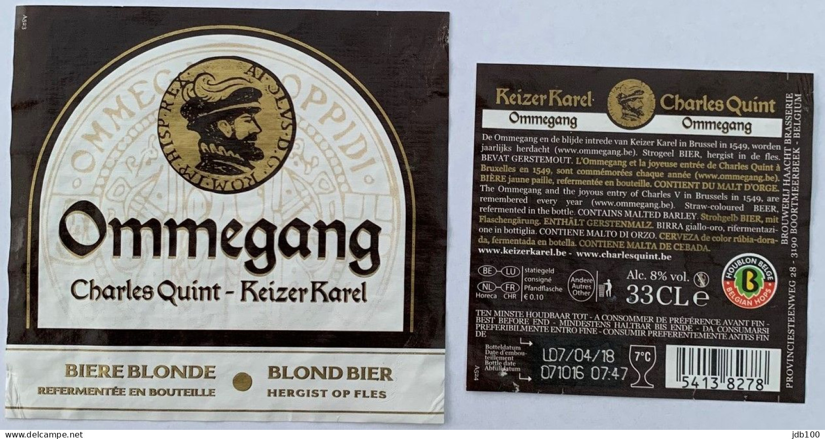 Bier Etiket (2b5), étiquette De Bière, Beer Label, Ommegang Brouwerij Haacht - Bier