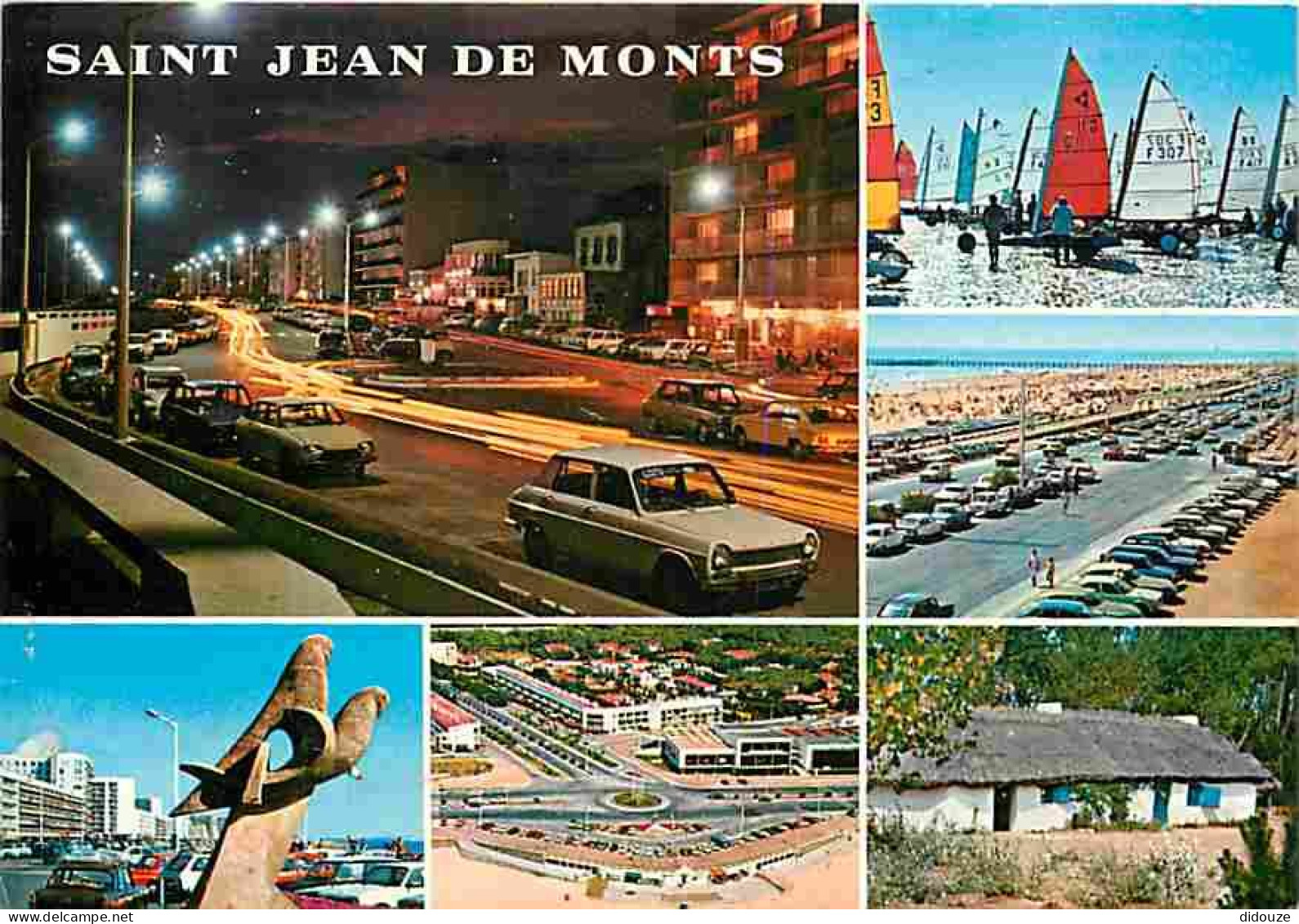 Automobiles - Saint Jean De Monts - Multivues - Voiles - CPM - Voir Scans Recto-Verso - Turismo