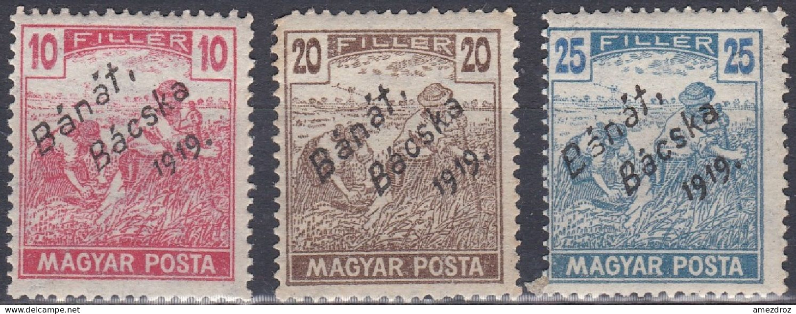 Hongrie Banat Bacska 1919 39-41 NMH ** Moissonneurs  (A9) - Banat-Bacska