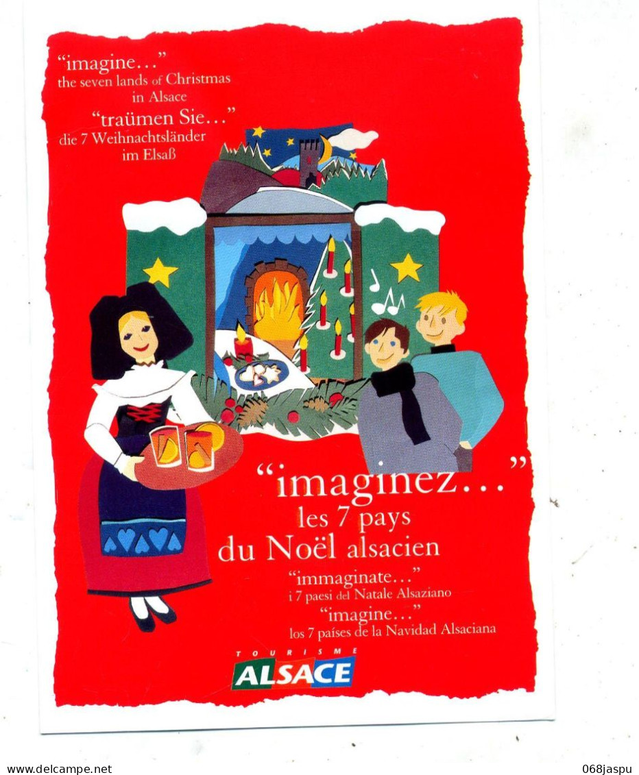 Carte Noel En Alsace - Alsace