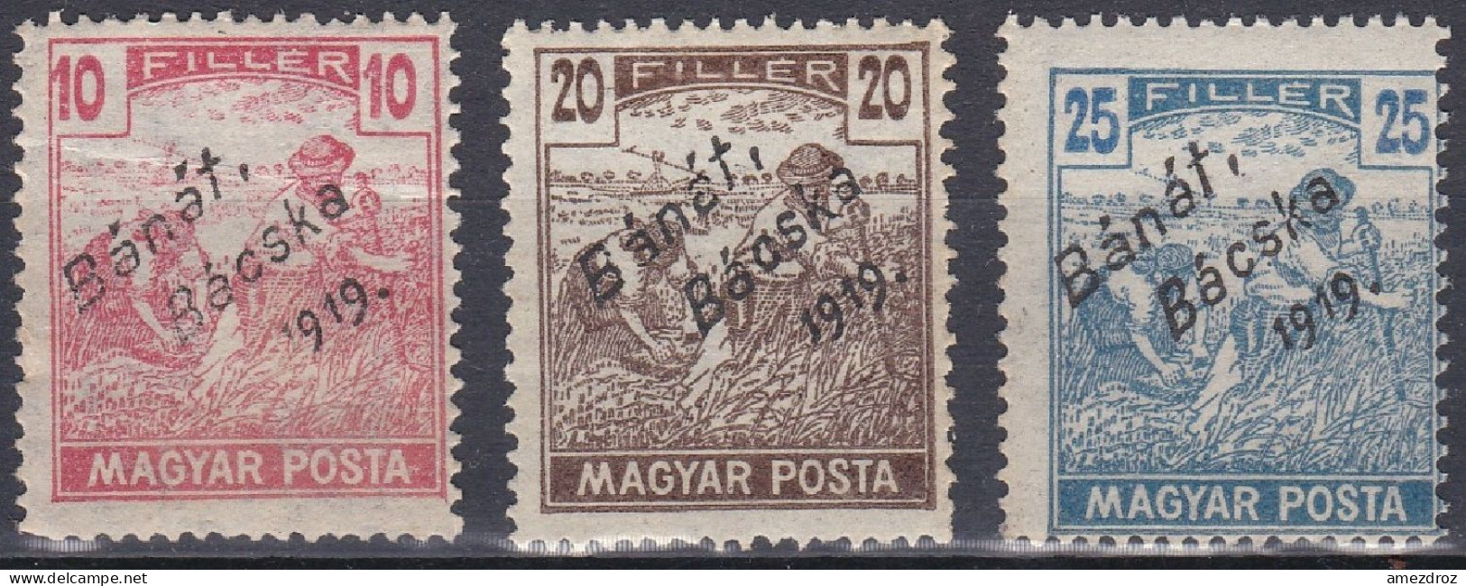 Hongrie Banat Bacska 1919 39-41 NMH ** Moissonneurs  (A9) - Banat-Bacska
