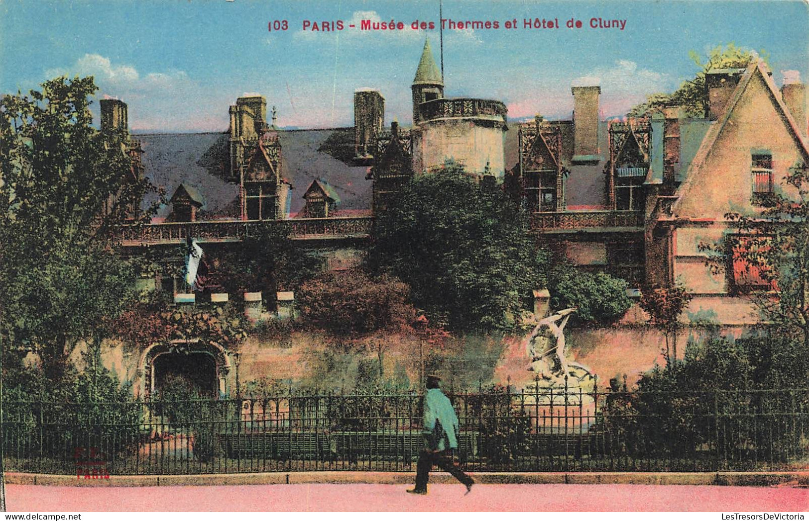 FRANCE - Paris - Musée Des Thermes Et Hôtel De Cluny - Colorisé - Animé - 22 Sept 1931 - Carte Postale Ancienne - Museen