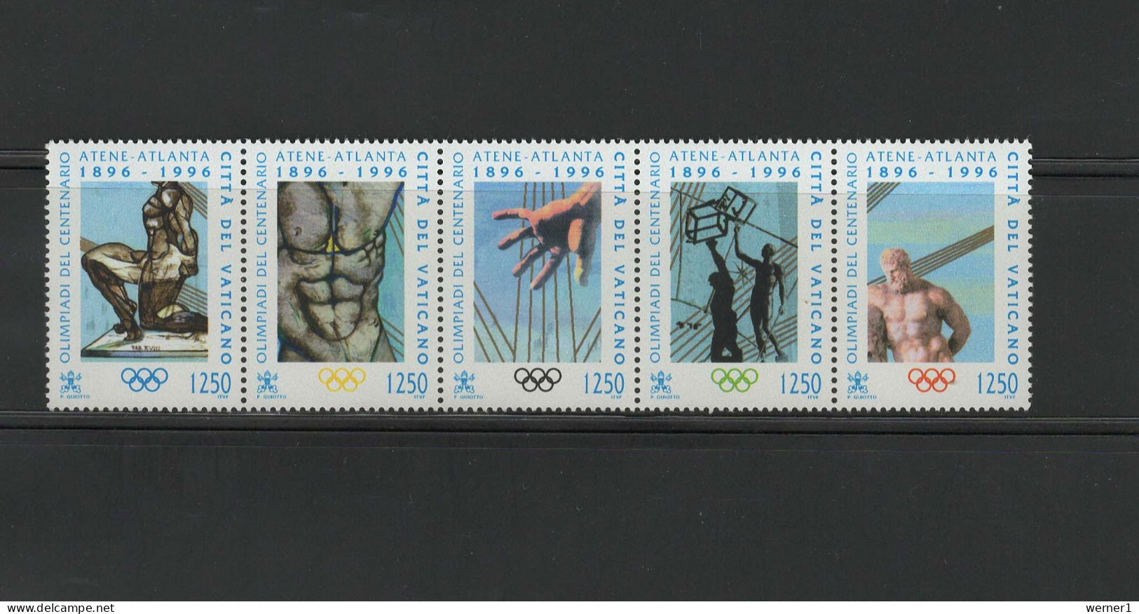 Vatican 1996 Olympic Games Strip Of 5 MNH - Estate 1996: Atlanta