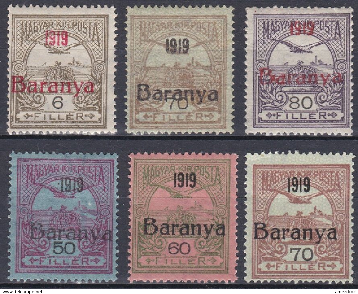 Hongrie Baranya 1919 Mi 1-3 Et 12-14   *  (A14) - Baranya