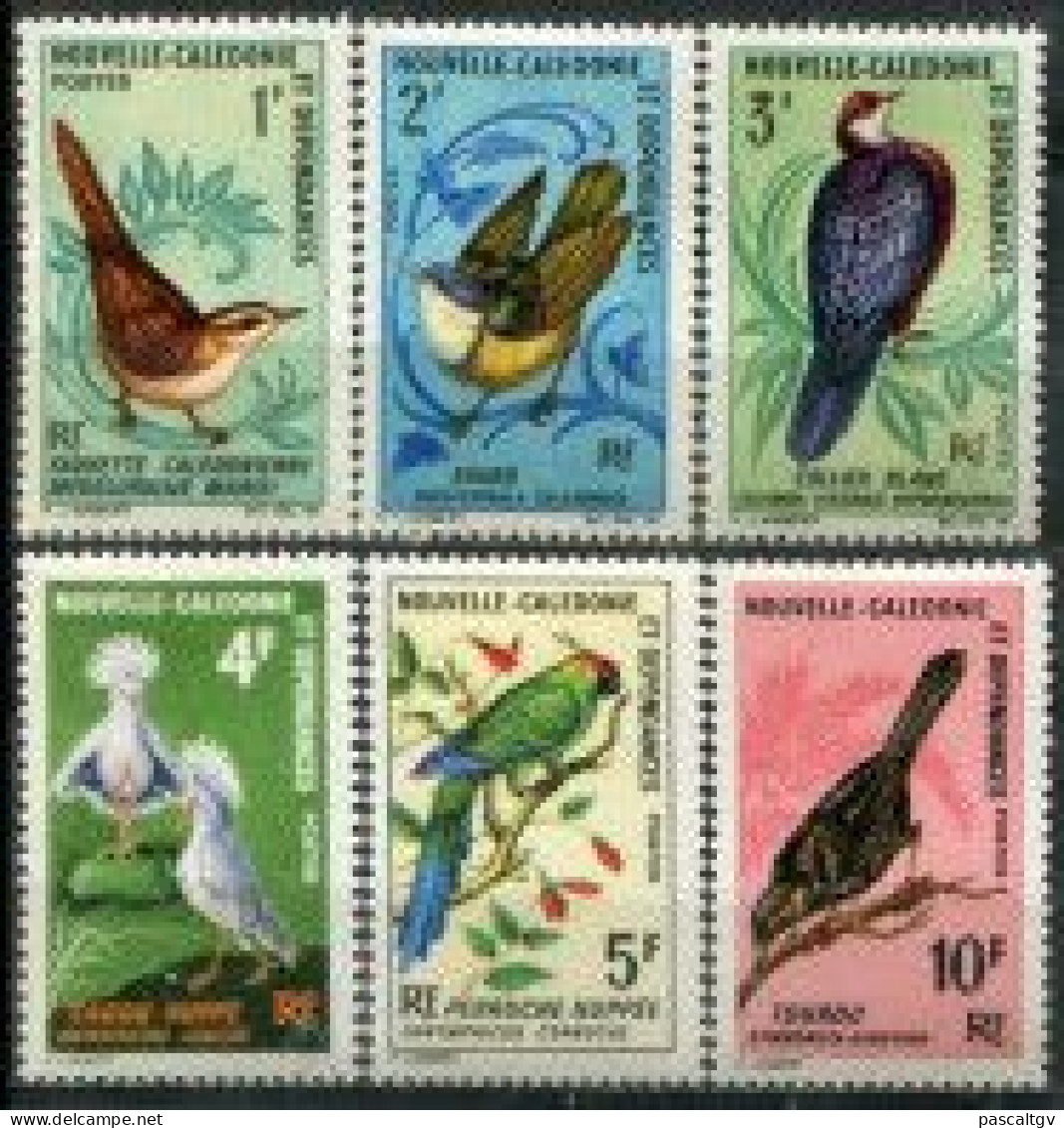 Nouvelle Calédonie - 1967/68 - Série N°345 à 350 * - Unused Stamps