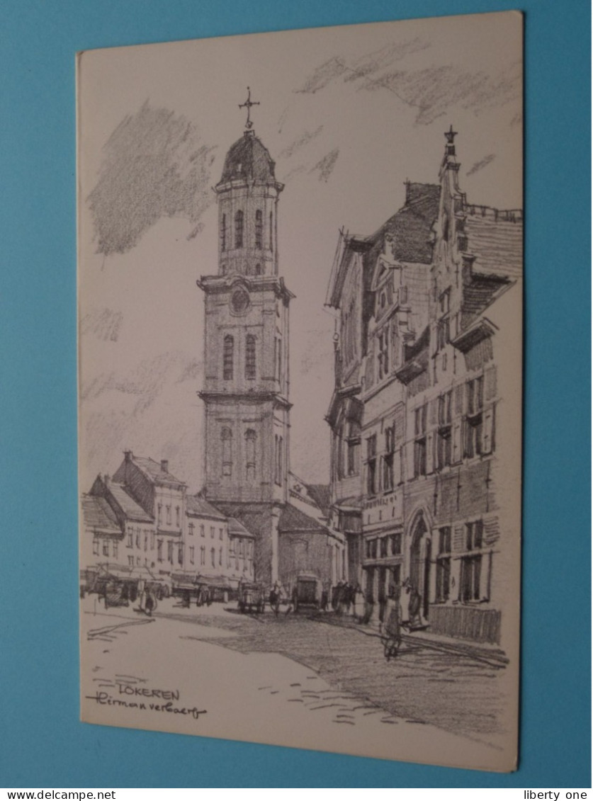 LOKEREN (Wenskaart) Herman VERBAERE > Belgisch Kunstschilder Wetteren 13/3/1905 * Zottegem 26/8/1993 (zie SCAN) ! - Lokeren
