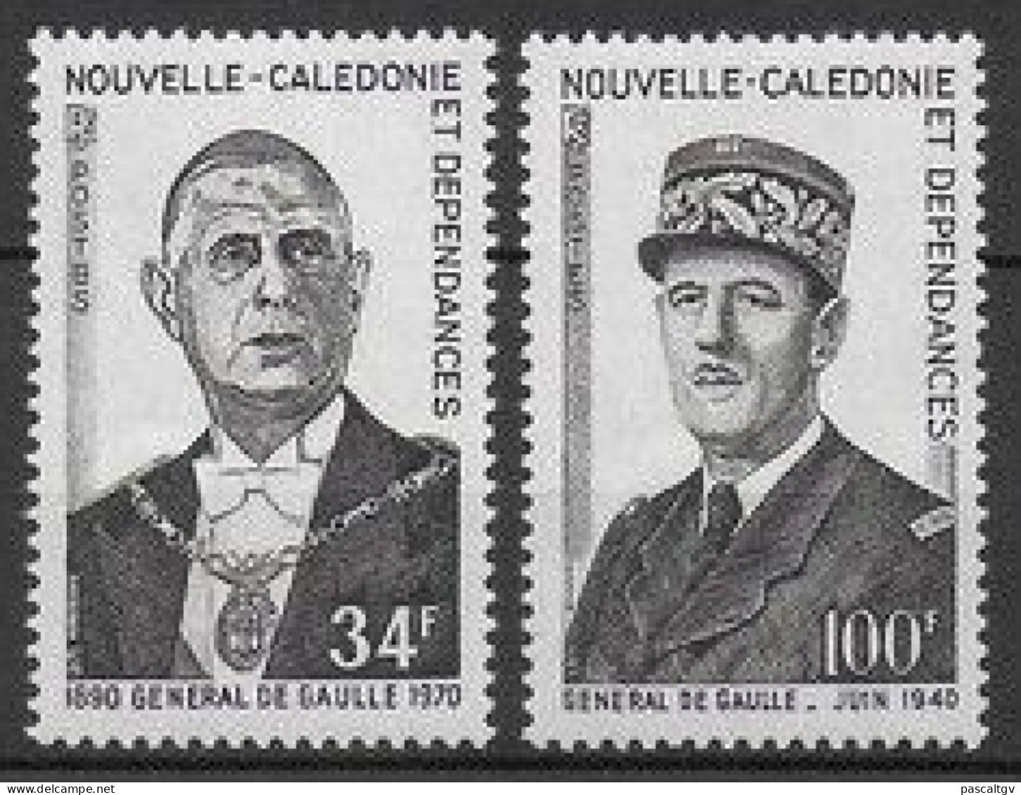 Nouvelle Calédonie - 1971 - Paire N°377/378 * - Unused Stamps