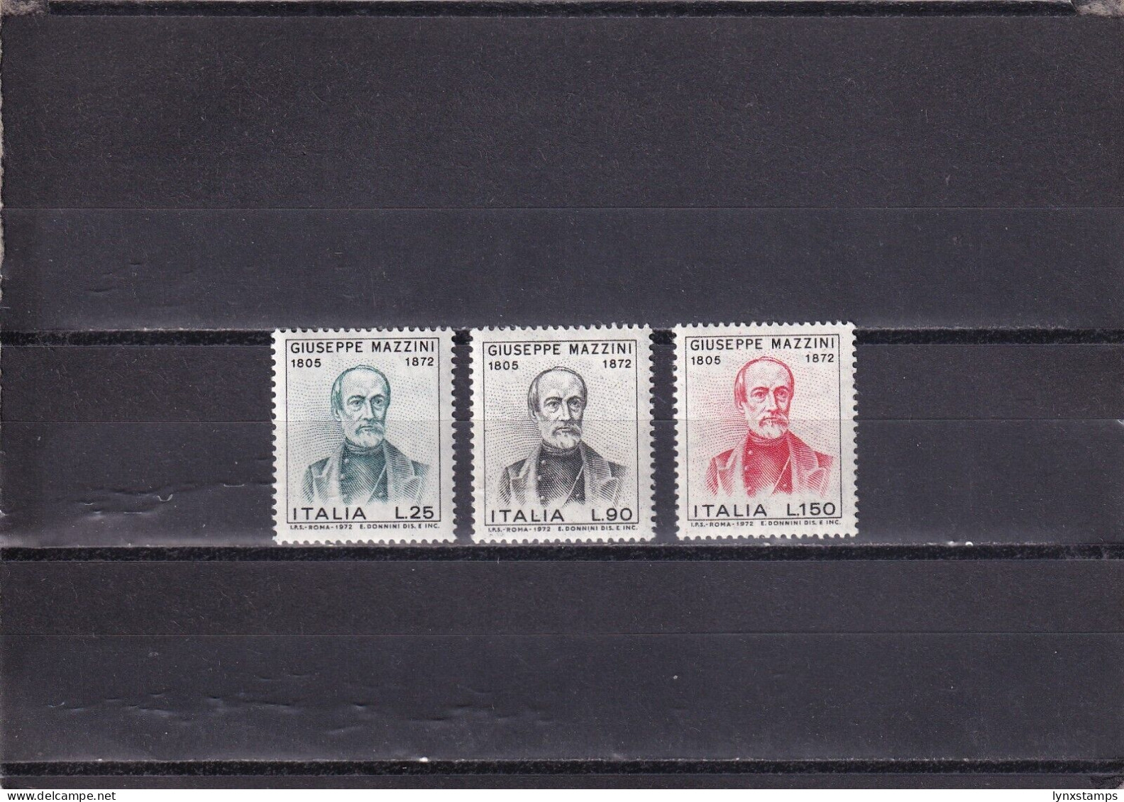 SA04 Italy 1972 The 100th Anniversary Of The Death Of Mazzini Mint Stamps - 1961-70: Mint/hinged
