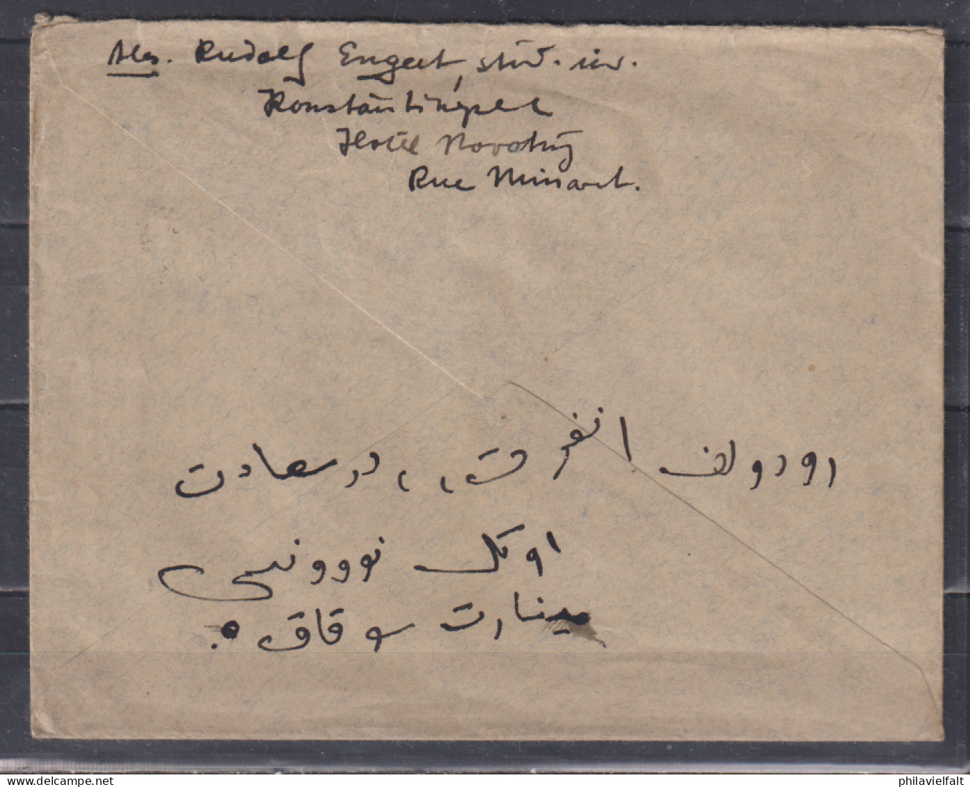 Türkei Pera 1924 Auslandsbrief Mit 4-Farbenfrankatur Der MiNo.808,809,810 Und 814 Nach Deutschland - Covers & Documents