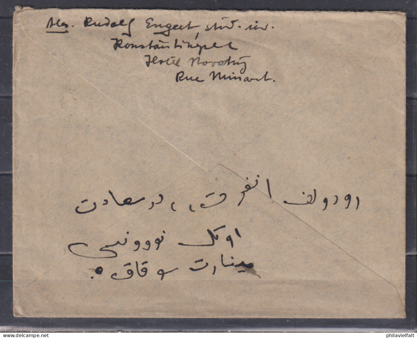 Türkei Pera 1924 Auslandsbrief Mit 4-Farbenfrankatur Der MiNo.808,809,810 Und 814 Nach Deutschland - Lettres & Documents