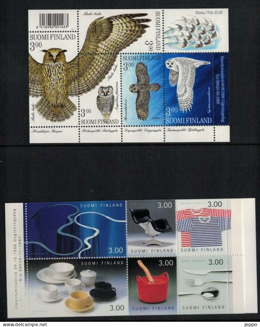 1998 Finland Complete Year Set MNH **, 3 Scans. - Ganze Jahrgänge