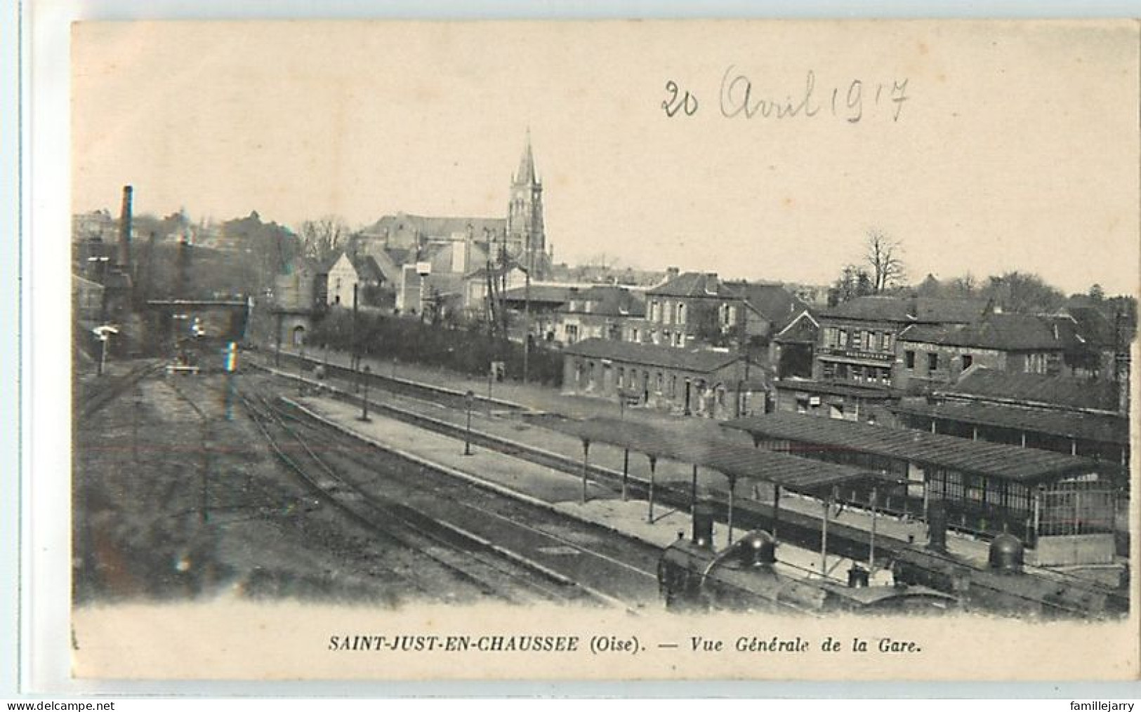 14249 - SAINT JUST EN CHAUSSEE - VUE GENERALE DE LA GARE - Saint Just En Chaussee