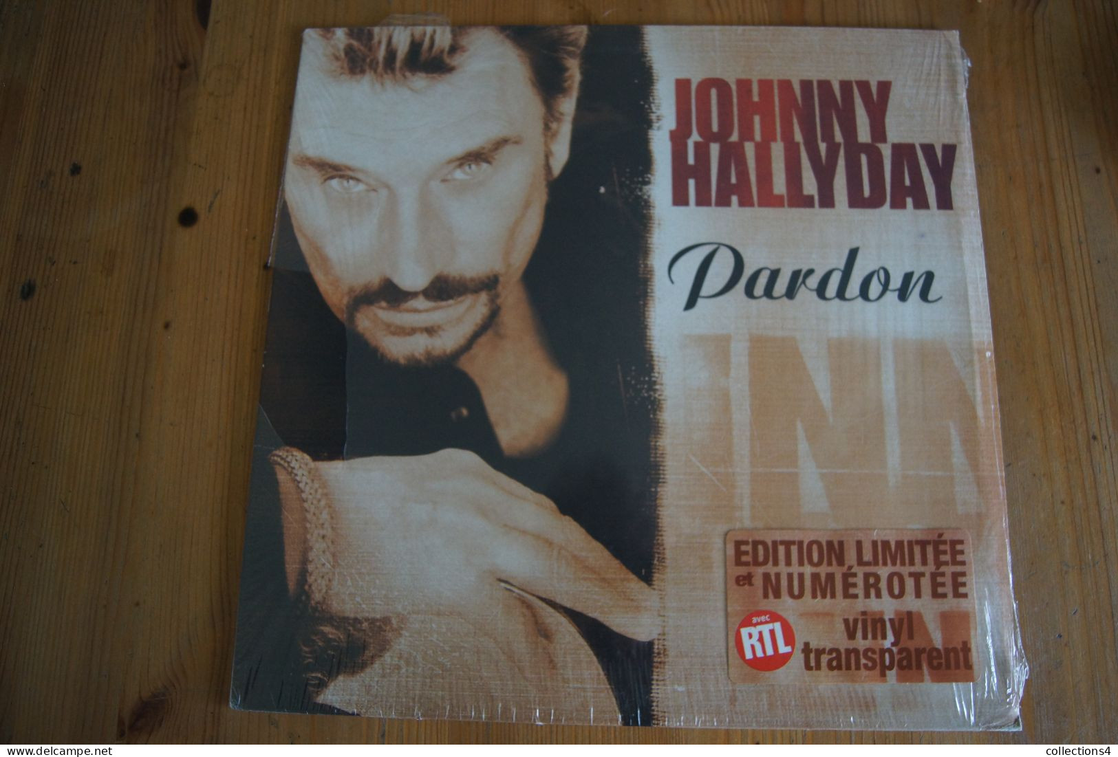 JOHNNY HALLYDAY PARDON MAXI 45T TRANSPARENT NEUF SCELLE 2000 VALEUR + EDITION LIMITEE NULEROTE - Special Formats