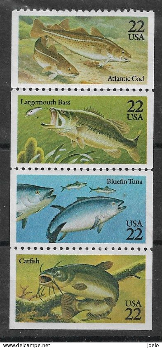 USA 1986 FISHES FROM BLOCK OF 5 MNH - Nuovi