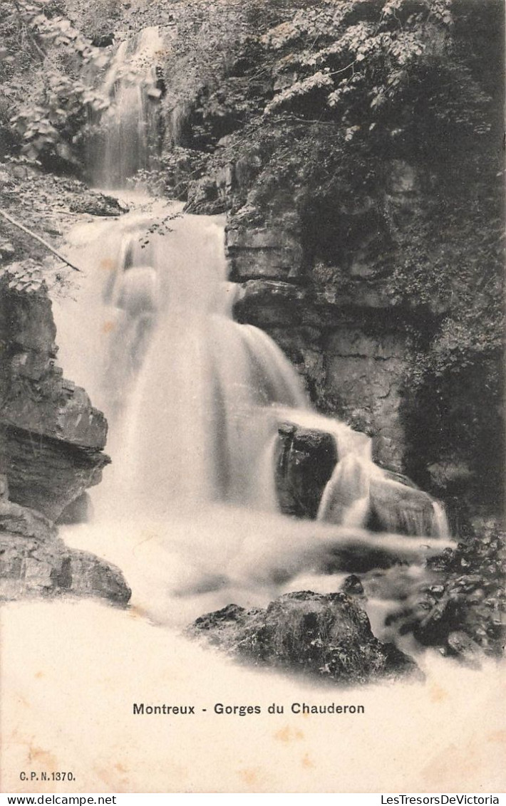 SUISSE - Montreux - Gorges Du Chauderon - Dos Non Divisé - Cascade - Carte Postale Ancienne - Montreux