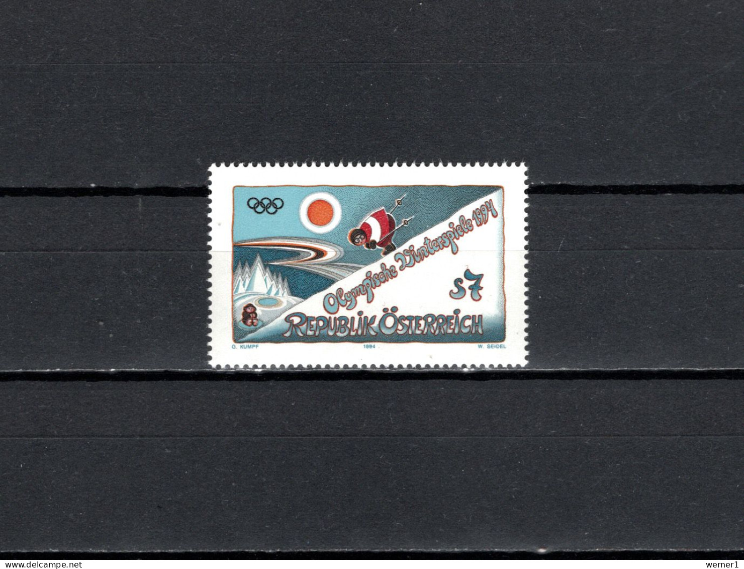 Austria 1994 Olympic Games Lillehammer Stamp MNH - Invierno 1994: Lillehammer