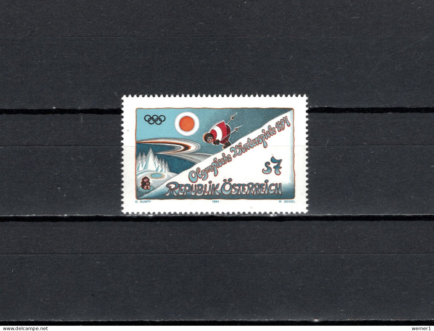 Austria 1994 Olympic Games Lillehammer Stamp MNH - Inverno1994: Lillehammer