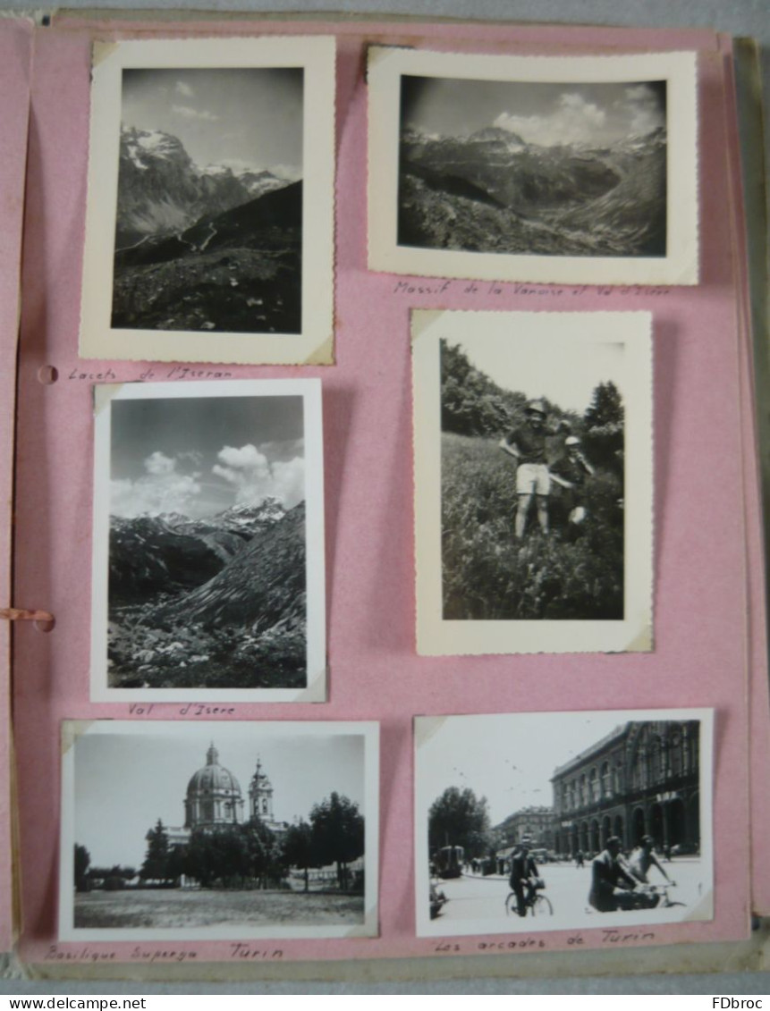 ALBUM PHOTO et RECIT voyage fin d'année 1950 Ecole d'Instituteurs LONS LE SAUNIER ( ancien document original )