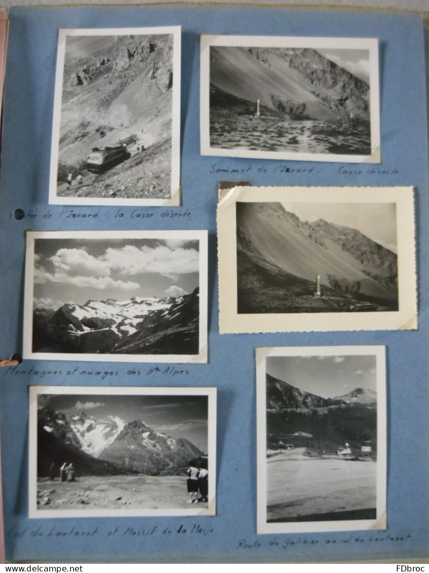 ALBUM PHOTO et RECIT voyage fin d'année 1950 Ecole d'Instituteurs LONS LE SAUNIER ( ancien document original )