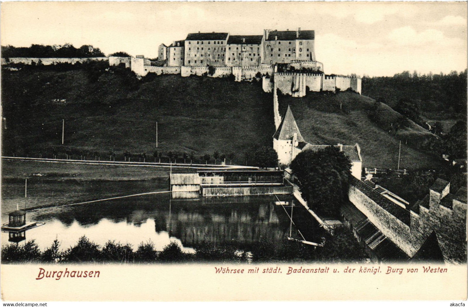 CPA AK Burghausen Wohrsee Mit Burg GERMANY (1400796) - Henningsdorf