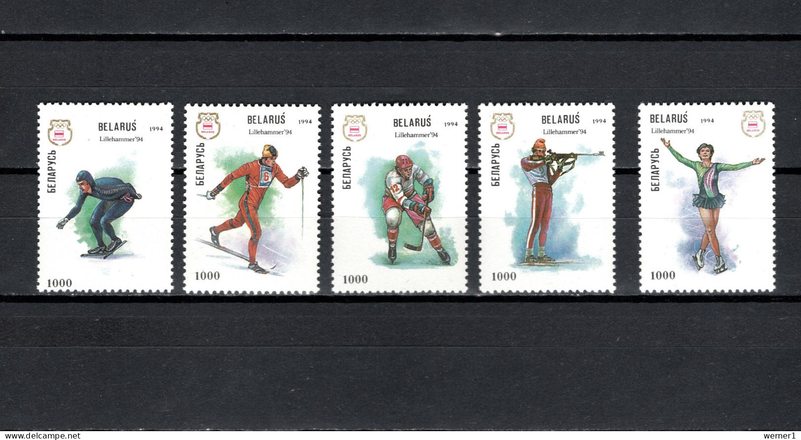 Belarus 1994 Olympic Games Lillehammer Set Of 5 MNH - Invierno 1994: Lillehammer