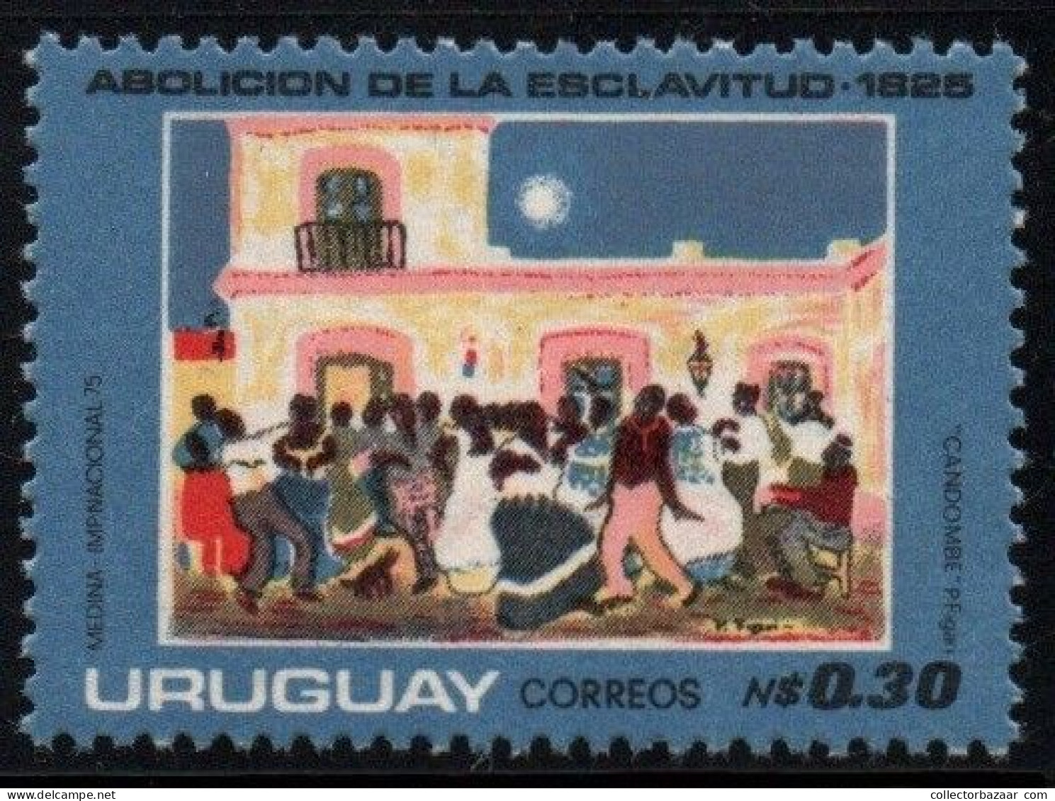 1976 Uruguay The Candombe By Pedro Figari Painting #944 ** MNH - Uruguay