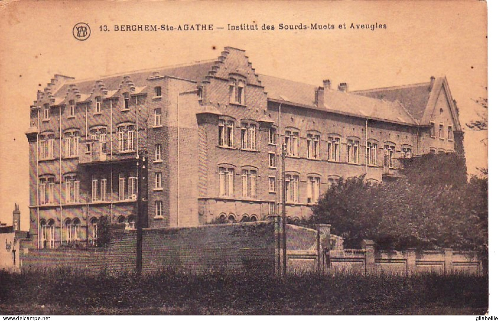 ST AGATHA BERCHEM - Institut Des Sourds Muets Et Aveugles - St-Agatha-Berchem - Berchem-Ste-Agathe
