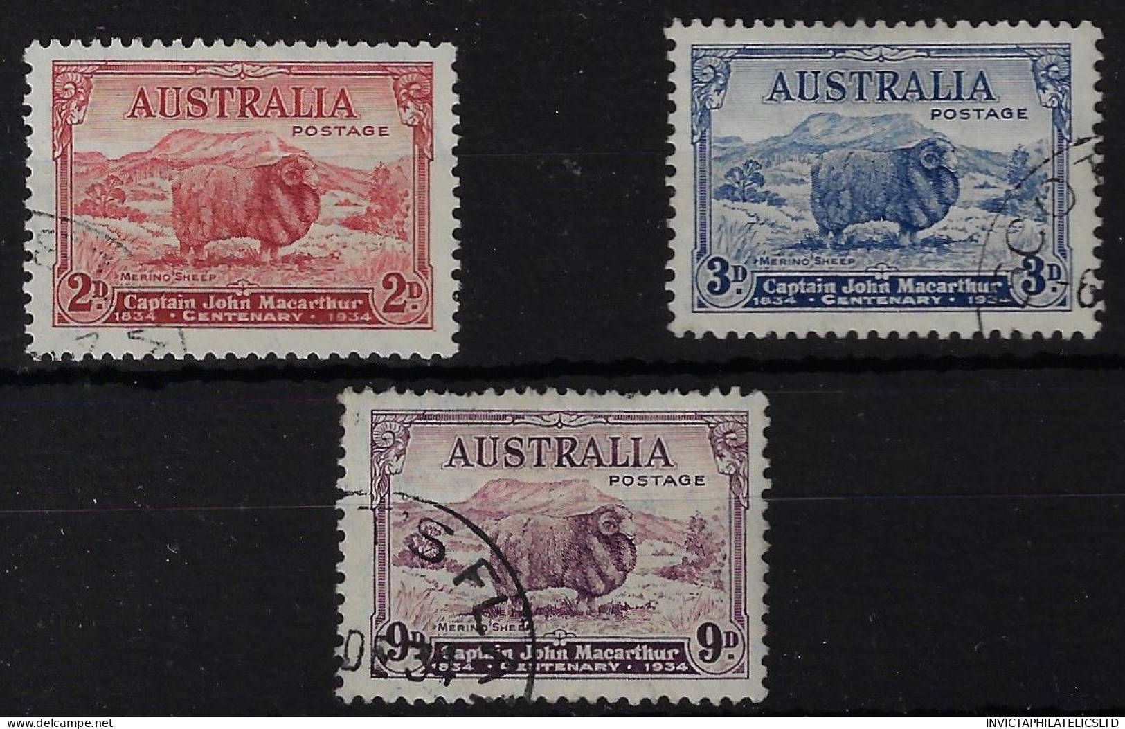 AUSTRALIA SG150/52, 1934 MacARTHUR SET, FINE USED - Usados