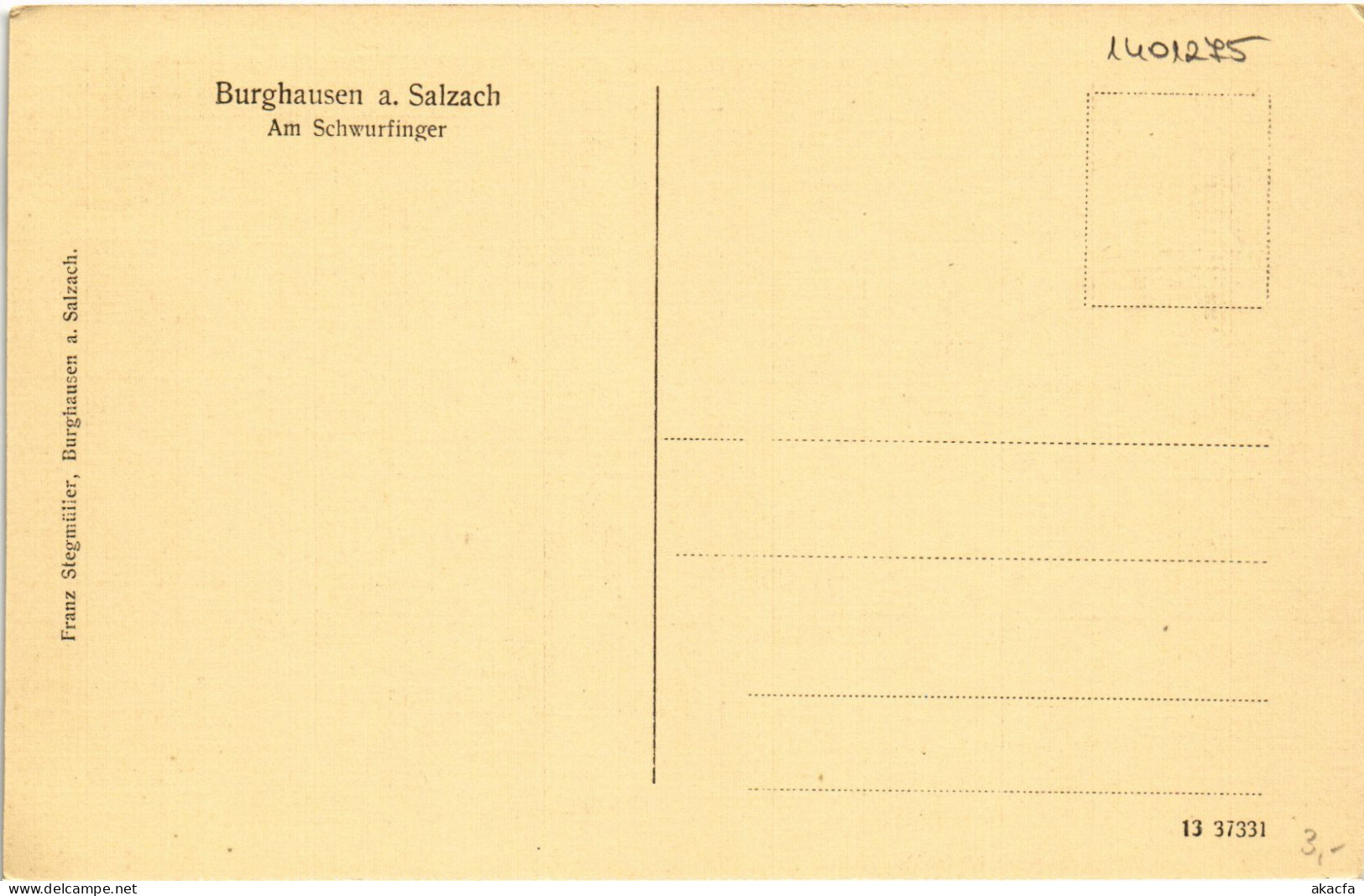 CPA AK Burghausen Am Schwurfinger GERMANY (1401275) - Burghausen