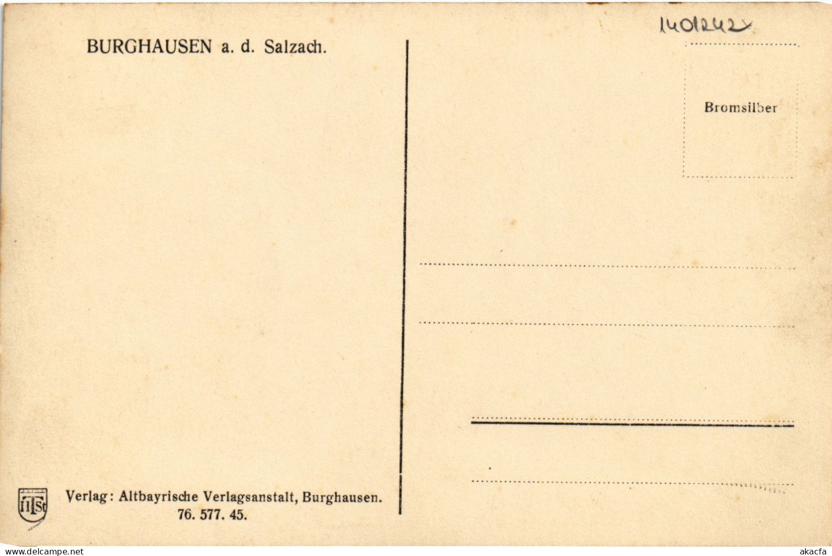 CPA AK Burghausen GERMANY (1401242) - Burghausen
