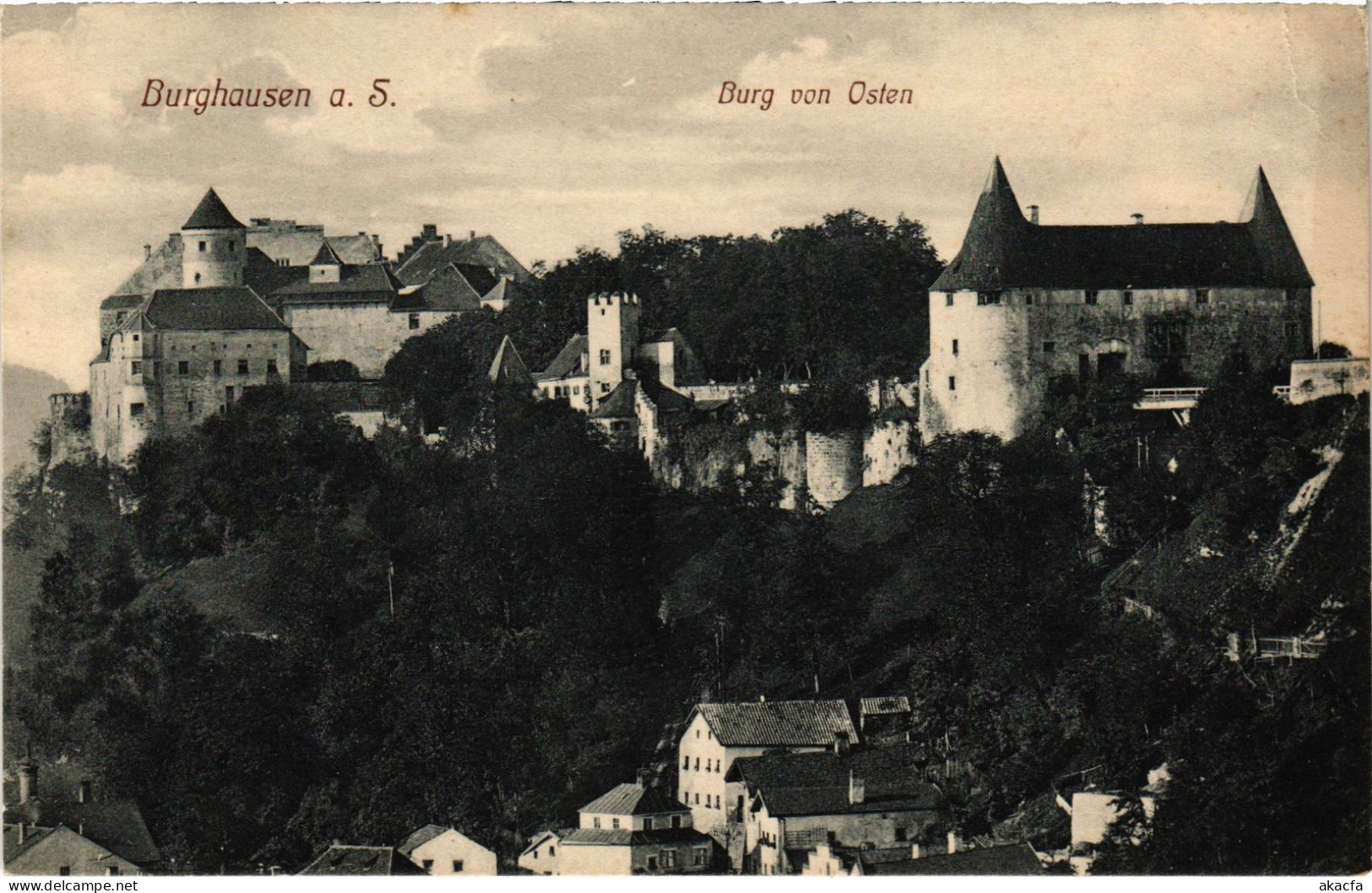 CPA AK Burghausen Burg Von Osten GERMANY (1401224) - Burghausen