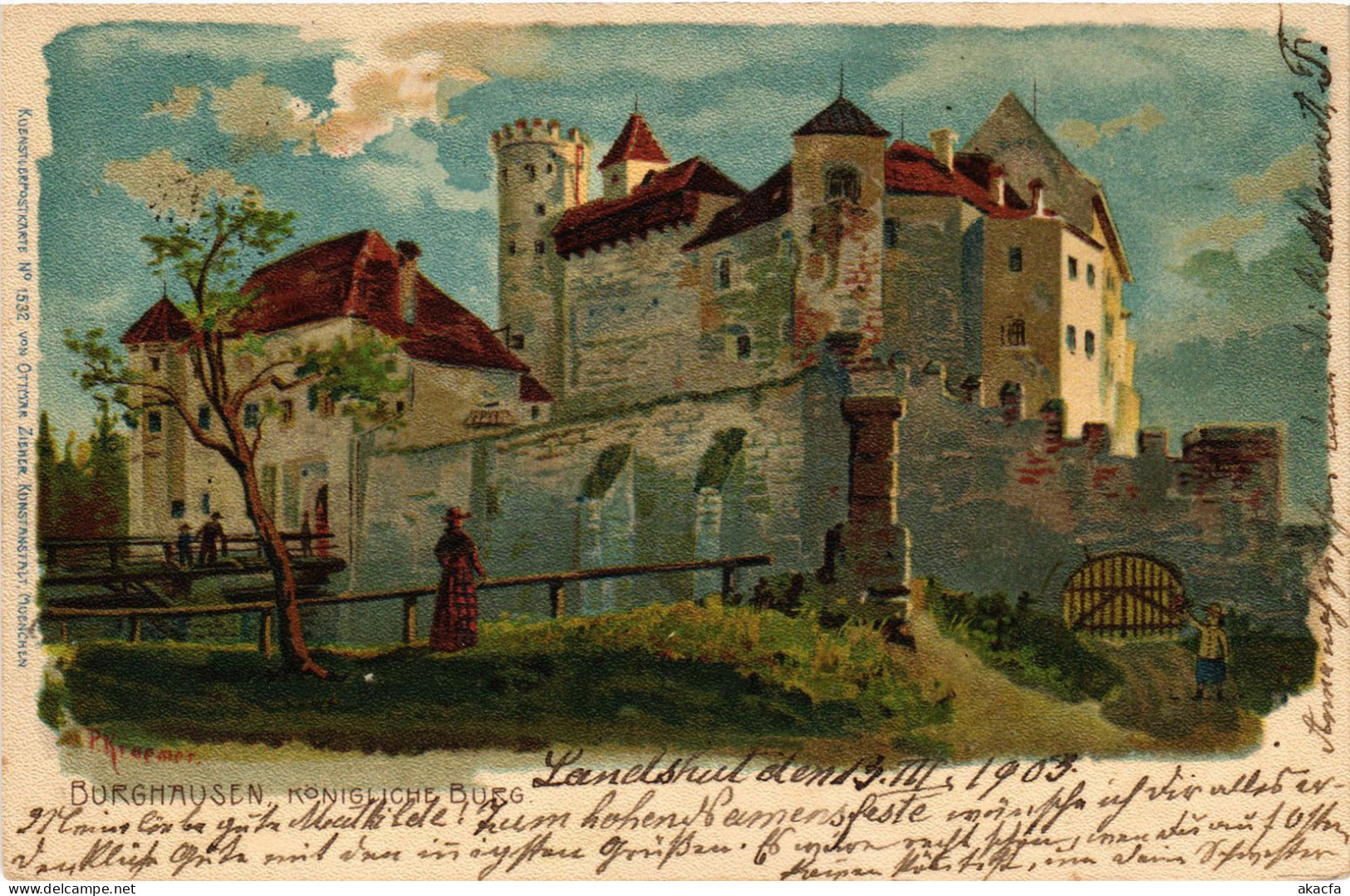 CPA AK Burghausen Konigliche Burg GERMANY (1401202) - Burghausen