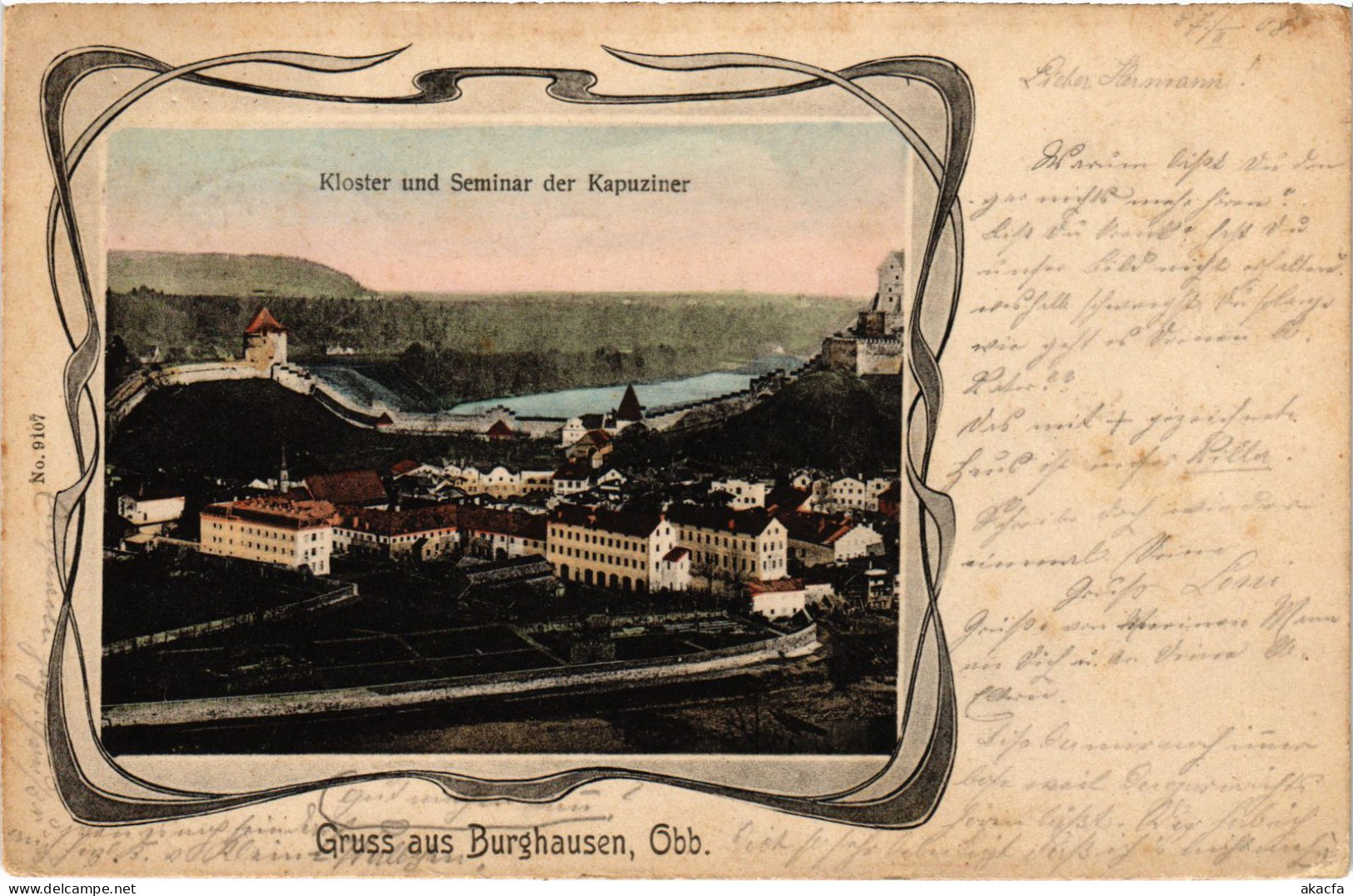 CPA AK Burghausen Kloster U. Seminar Der Kapuziner GERMANY (1401198) - Burghausen