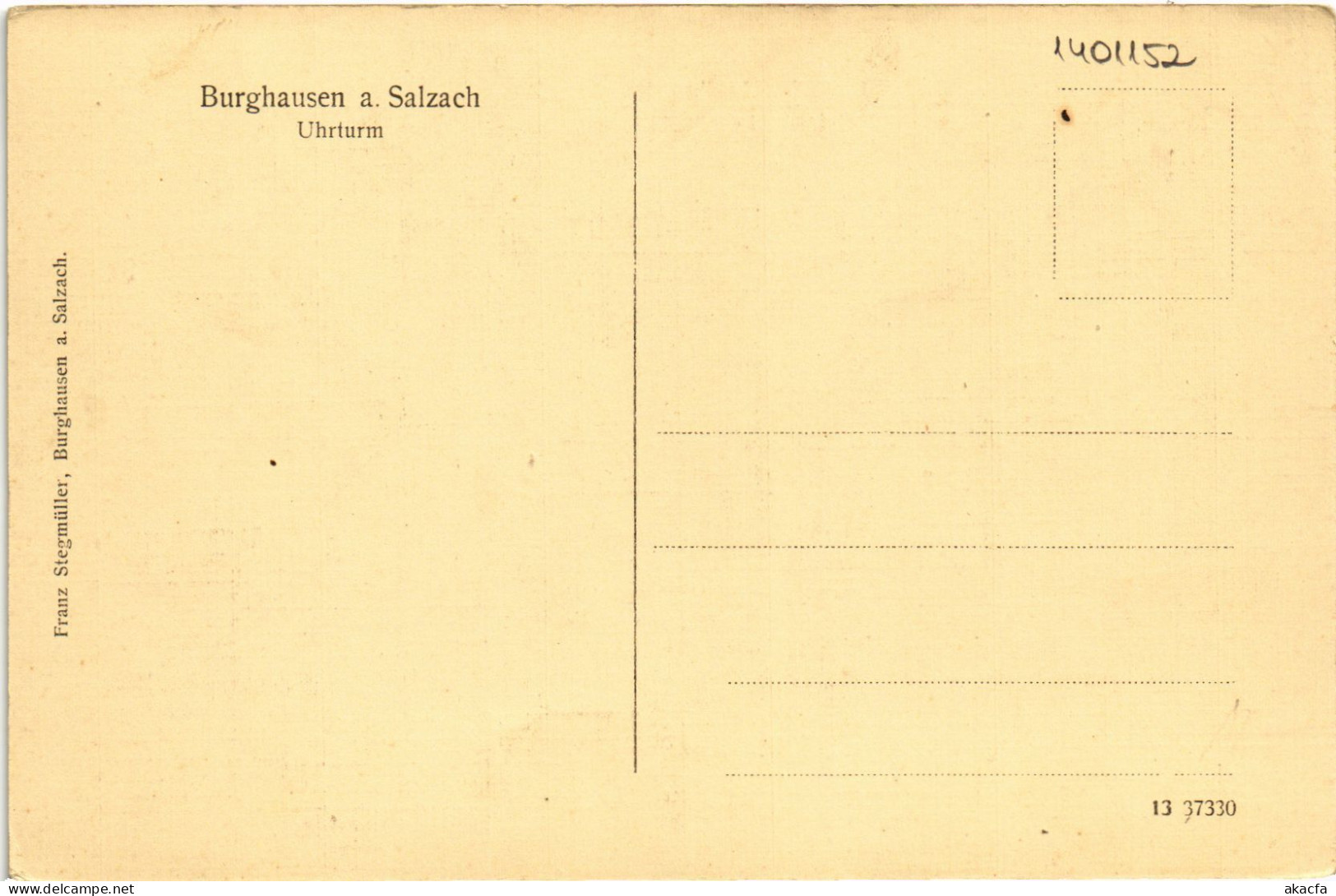 CPA AK Burghausen Uhrturm GERMANY (1401152) - Burghausen