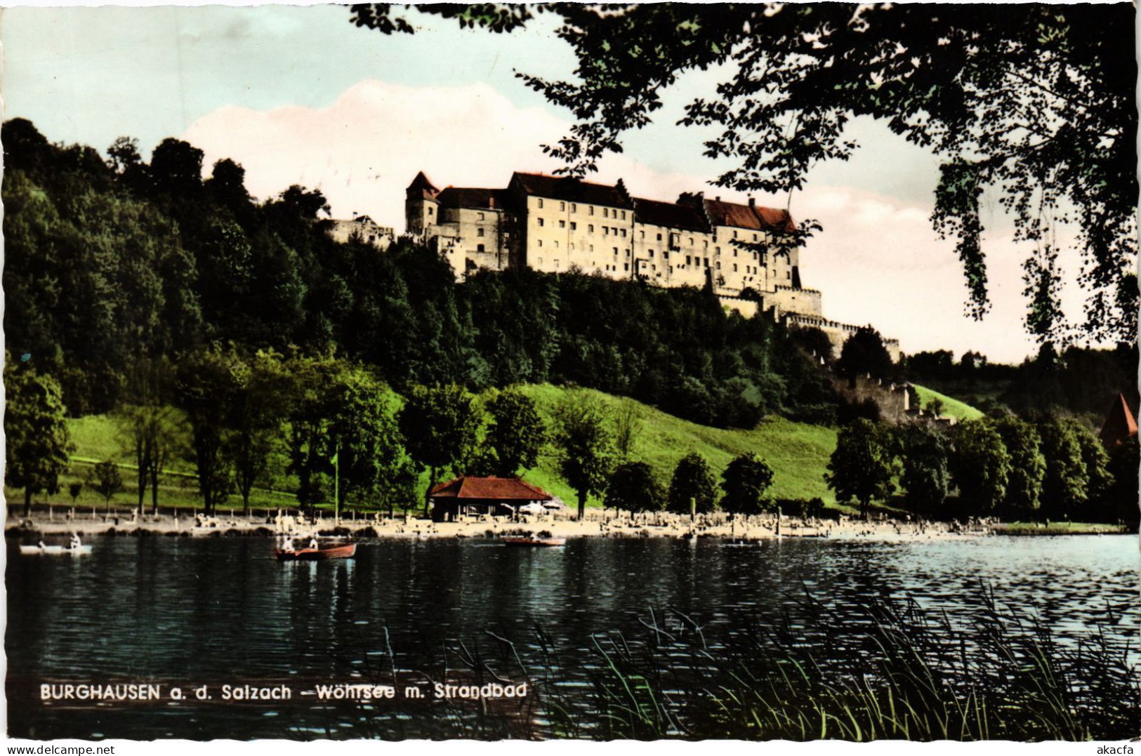 CPA AK Burghausen Wohrsee M. Strandbad GERMANY (1401119) - Burghausen