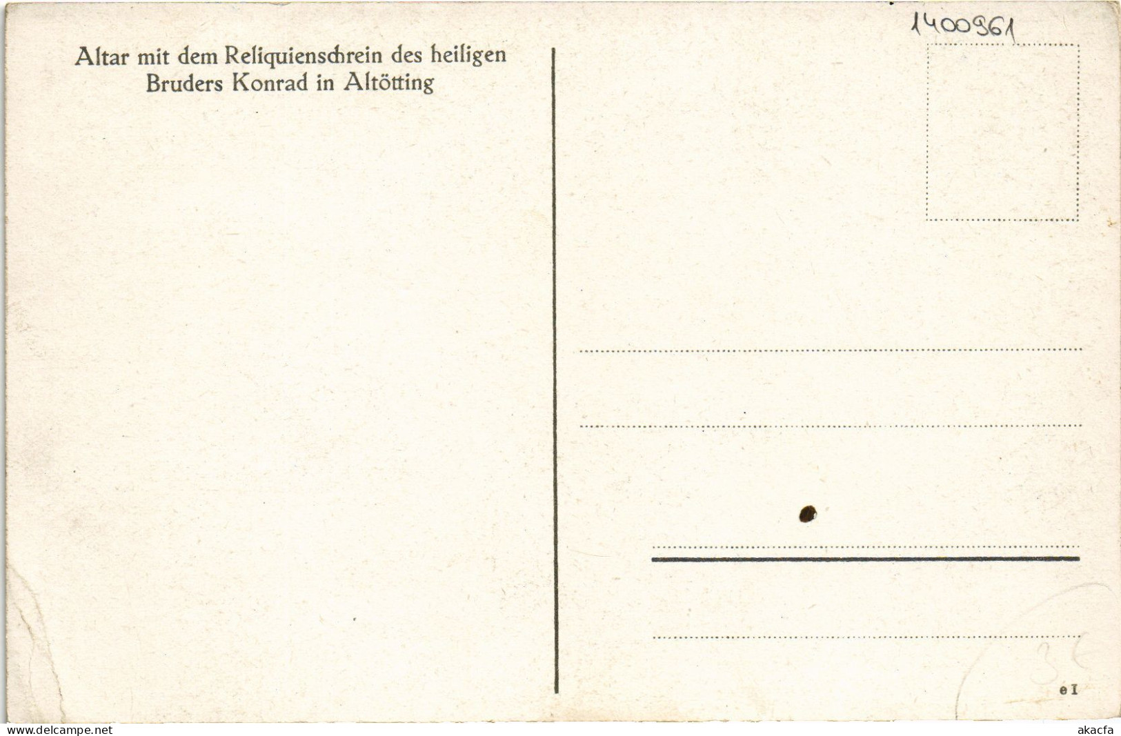 CPA AK Altotting Reliquienschrein Des Hl. Bruder Konrad GERMANY (1400961) - Altötting