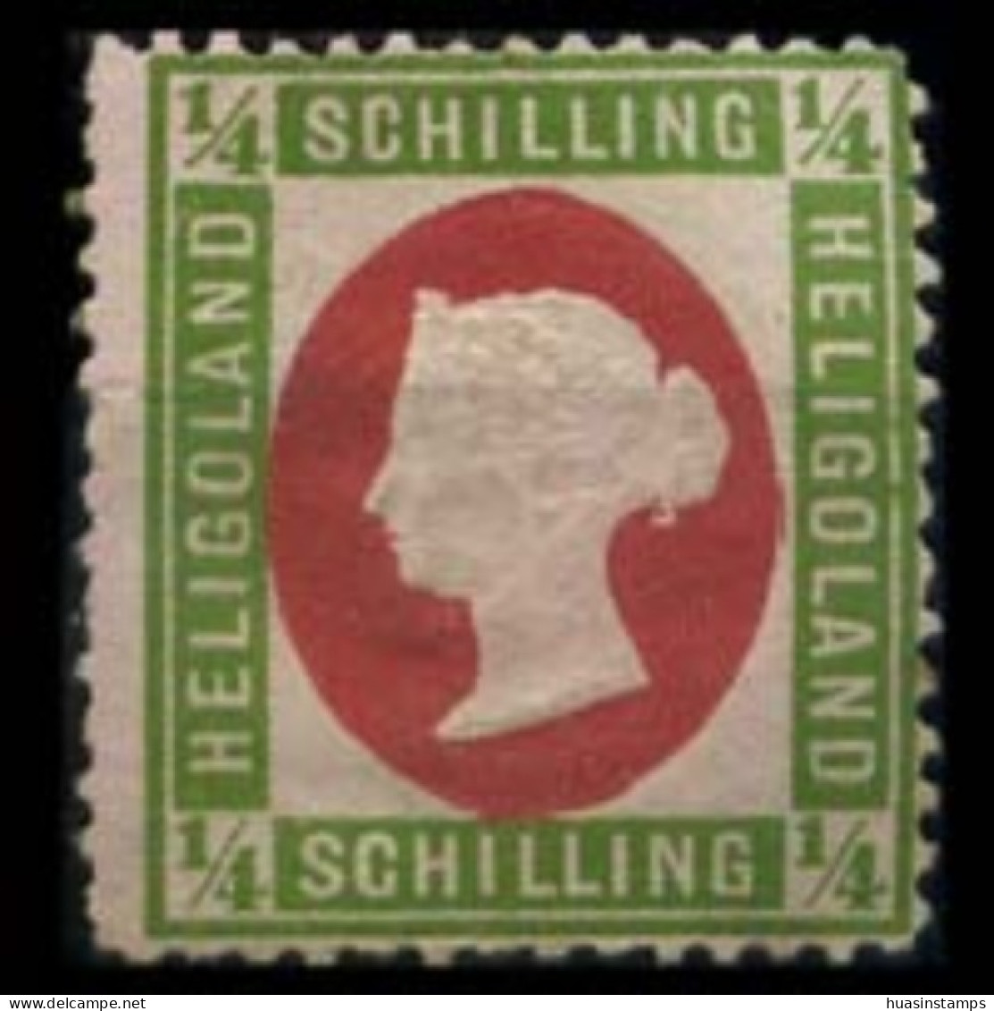 HELIGOLAND 1873 - Scott# 8 Queen Victoria 1/4s Used - Héligoland