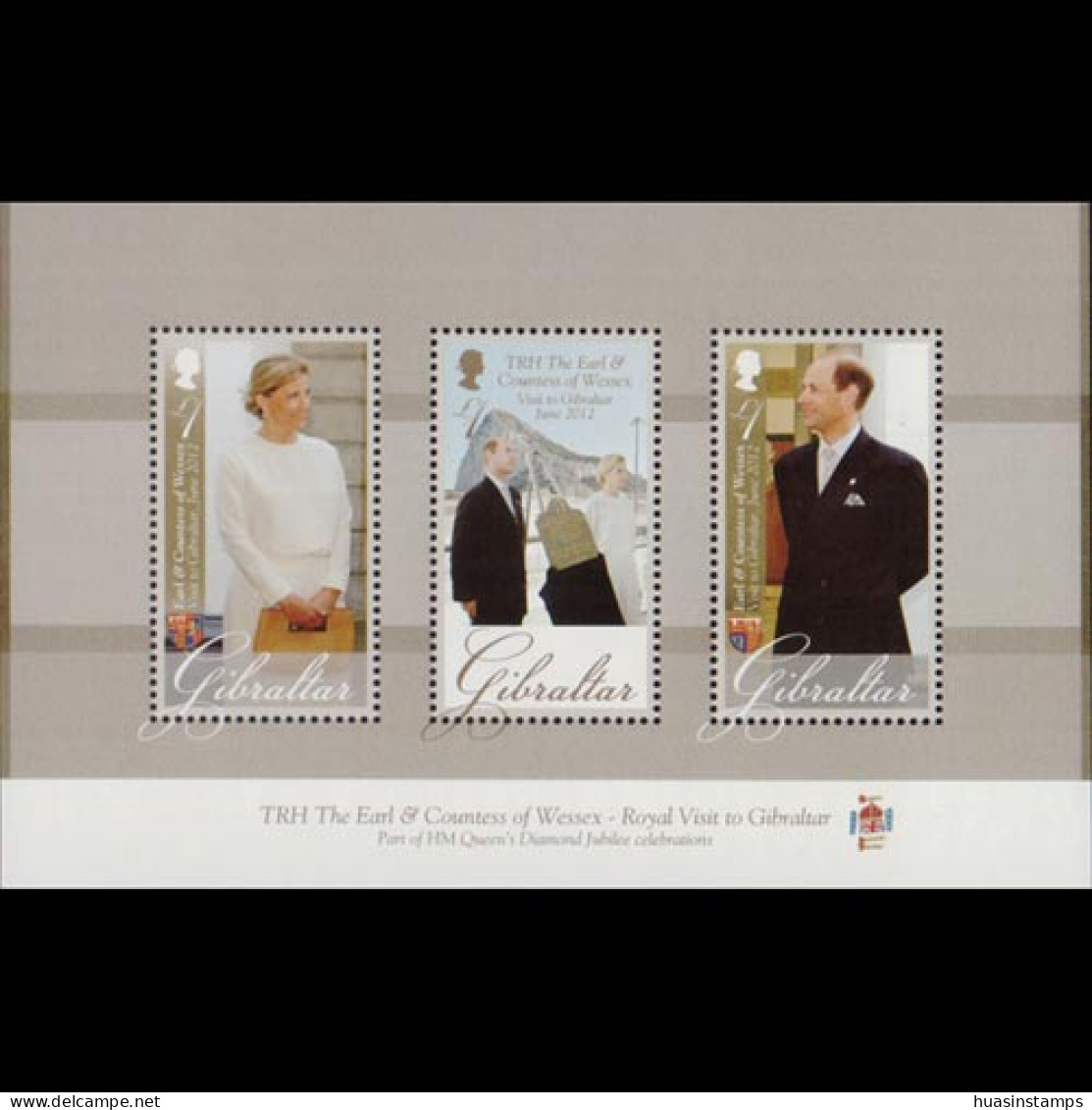 GIBRALTAR 2012 - Scott# 1352 S/S Wessex Visit MNH - Gibilterra