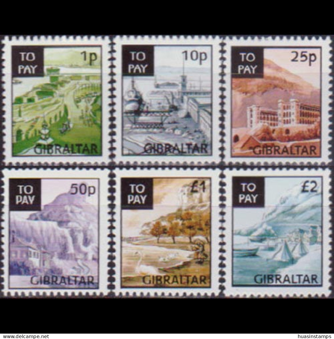 GIBRALTAR 1996 - Scott# J20-5 Views Set Of 6 MNH - Gibilterra