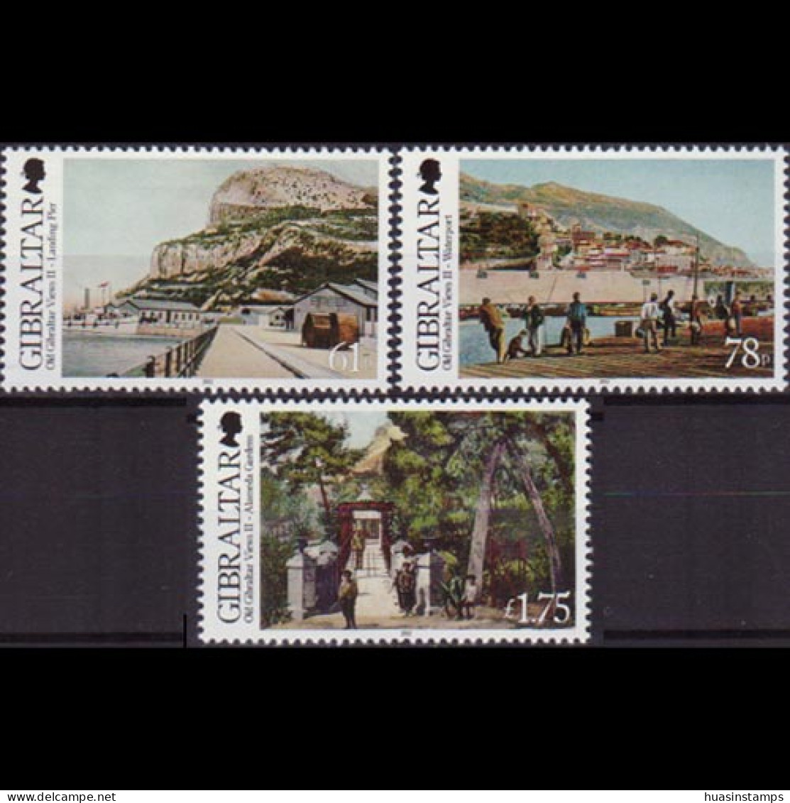 GIBRALTAR 2012 - Scott# 1343-5 Old Views 61p-1.75 Pnd MNH - Gibilterra