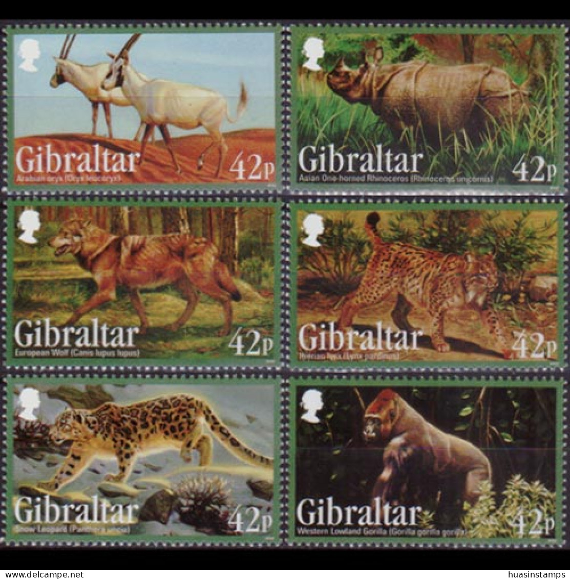 GIBRALTAR 2012 - #1353-8 Animals Set Of 6 MNH Perf.thin - Gibilterra