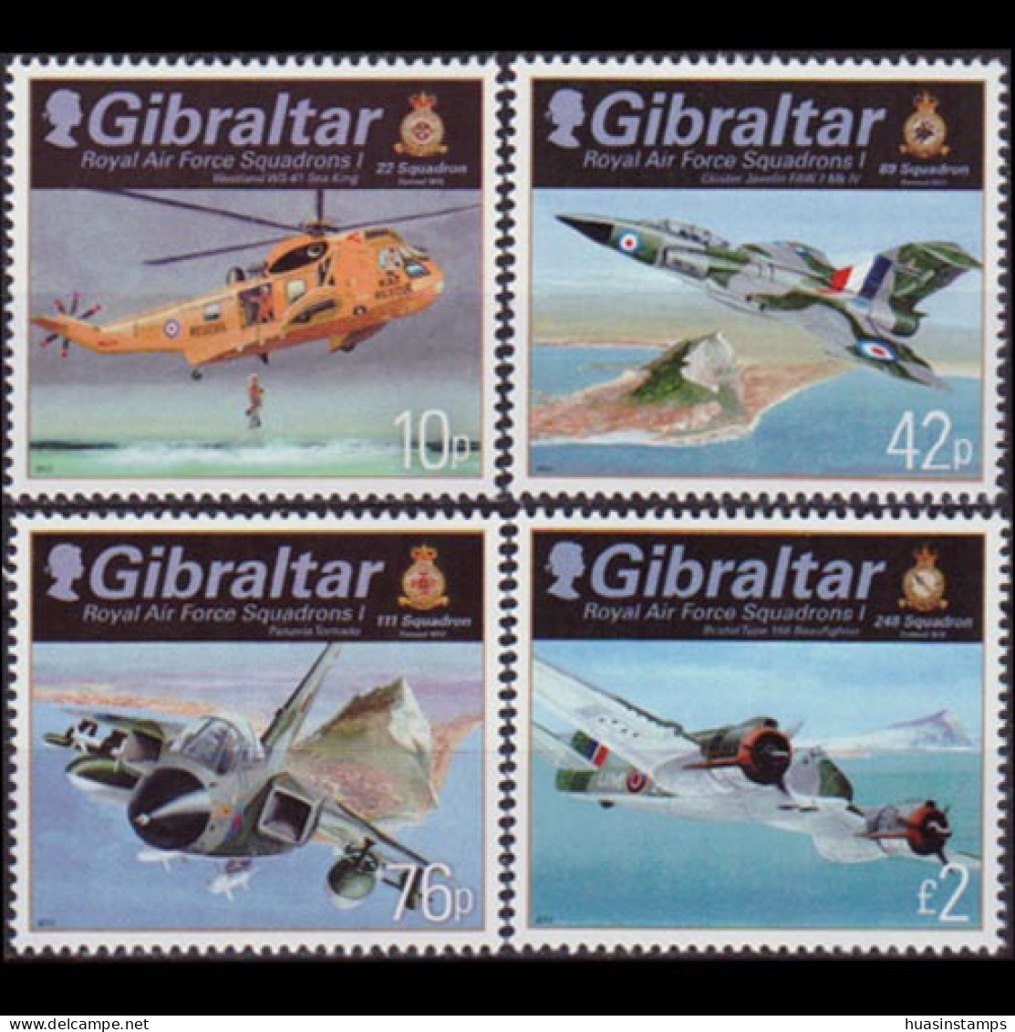 GIBRALTAR 2012 - Scott# 1329-32 RAF-Planes Set Of 4 MNH - Gibilterra
