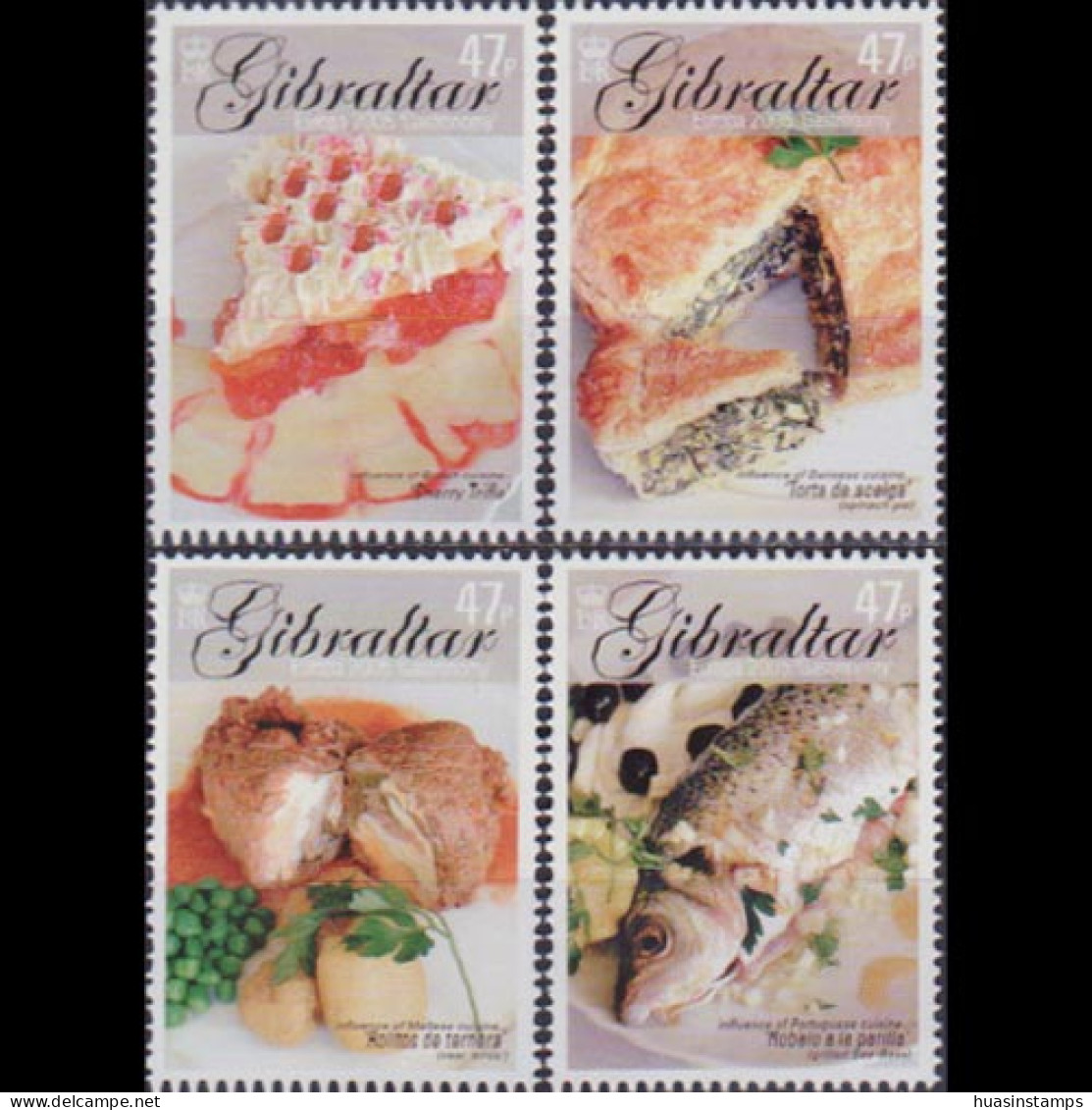 GIBRALTAR 2005 - Scott# 1010-3 Europa-Foods Set Of 4 MNH - Gibilterra