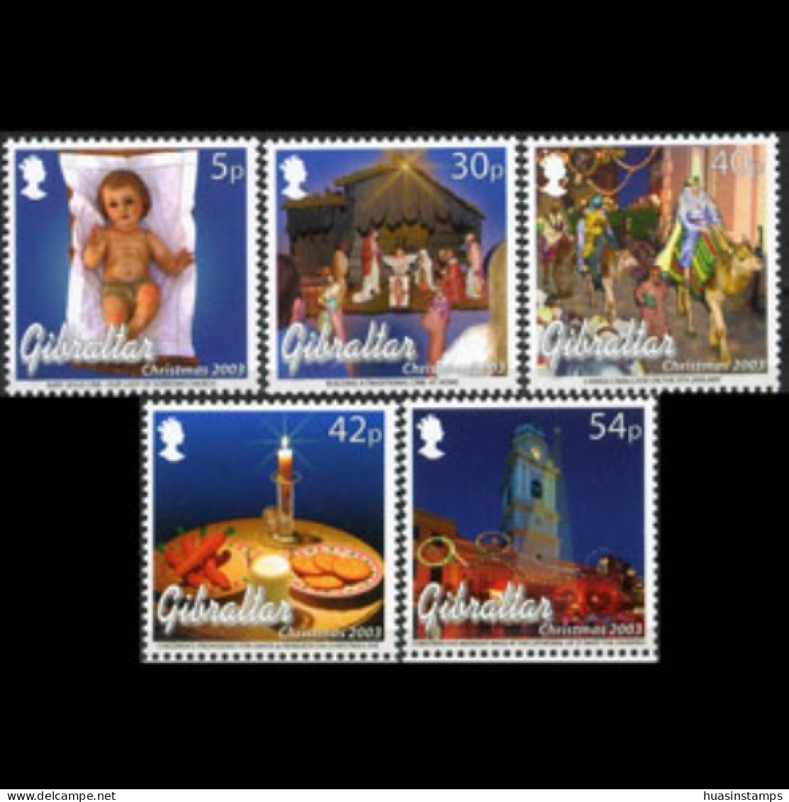 GIBRALTAR 2003 - Scott# 954-8 Christmas Set Of 5 MNH - Gibraltar