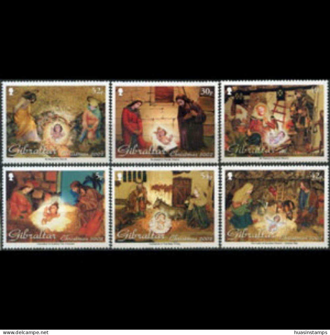 GIBRALTAR 2002 - Scott# 918-23 Christmas Set Of 6 MNH - Gibraltar