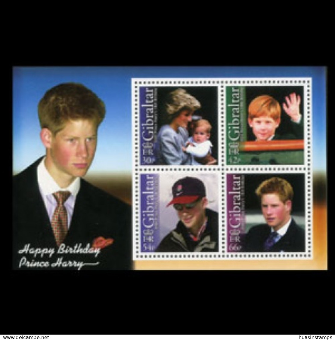 GIBRALTAR 2002 - Scott# 916a S/S Prince Harry MNH - Gibilterra