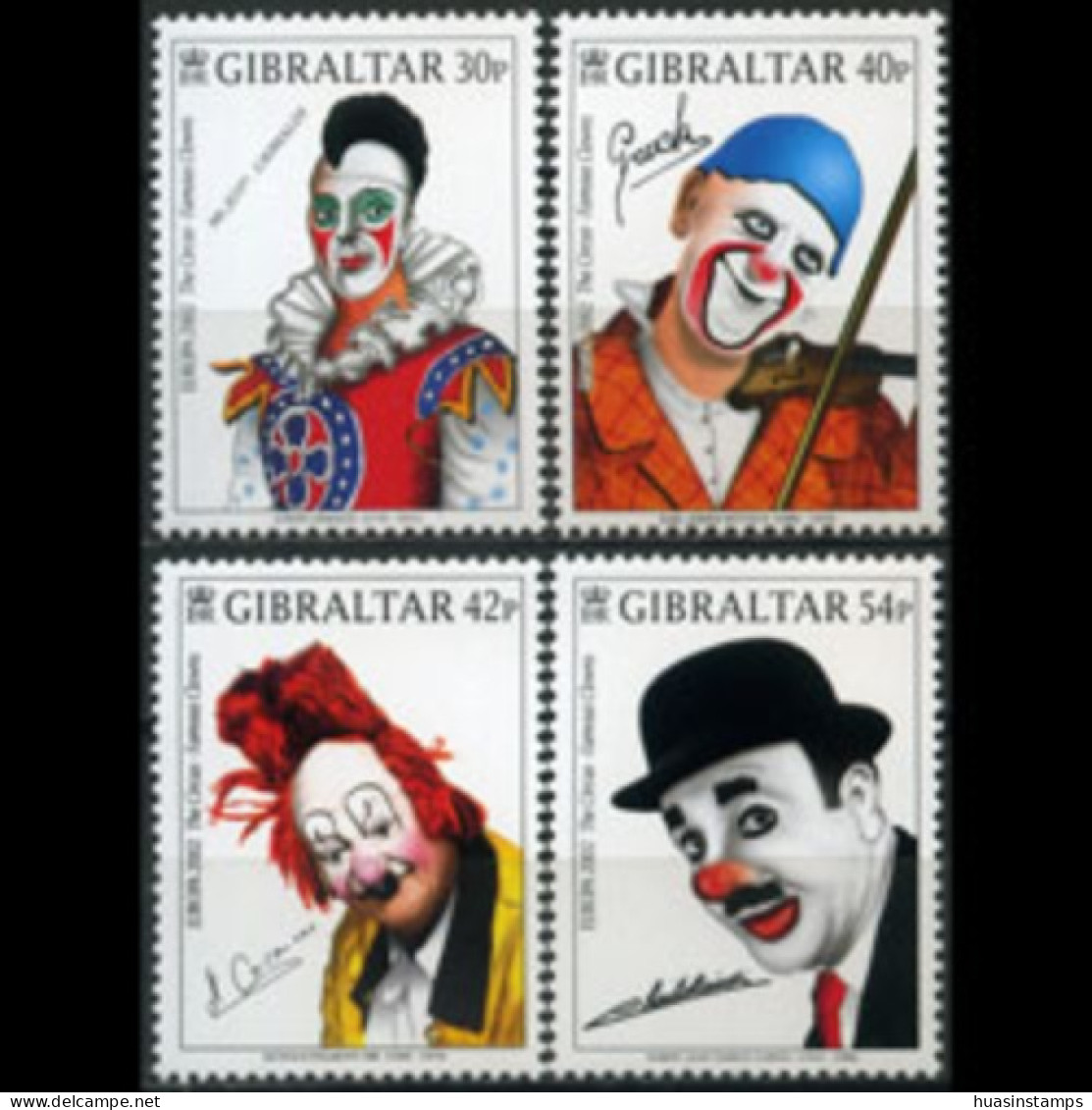 GIBRALTAR 2002 - Scott# 901-4 Europa-Clowns Set Of 4 MNH - Gibilterra