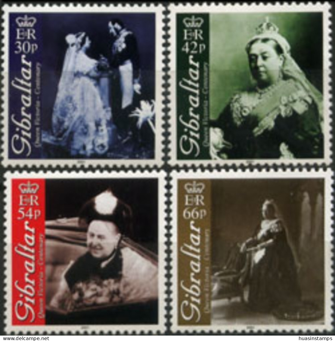 GIBRALTAR 2001 - Scott# 860-3 Queen Victoria Set Of 4 MNH - Gibraltar